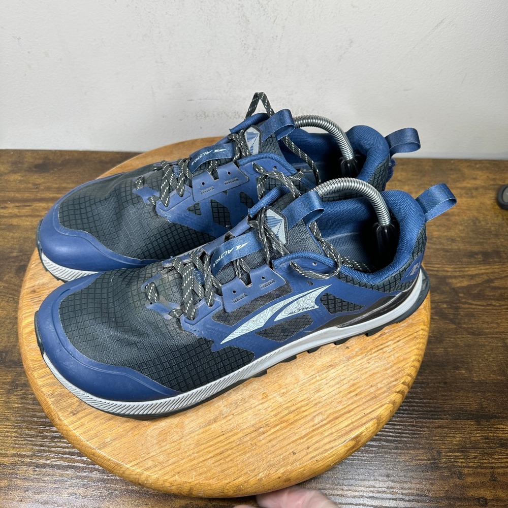 Altra Lone Peak 8 Black Blue Trail Running Shoes Mens Size 11.5 ALOA85NC401 - Picture 4 of 10